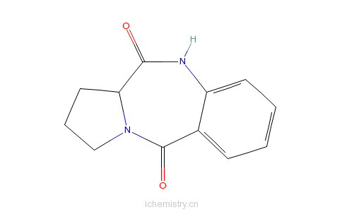 CAS:18877-34-4_(S)-(+)-2,3--1H-[2,1-c][1,4]׿-5,11(10H,11aH)-ͪķӽṹ