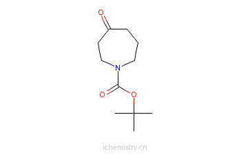 CAS:188975-88-4_4-氧代氮杂环庚烷-1-羧酸叔丁酯的分子结构