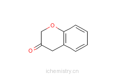 CAS:19090-04-1_苯并二氢吡喃-3-酮的分子结构