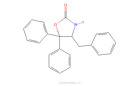CAS:191090-38-7_(S)-(?)-5,5-二苯基-4-(苯甲基)-2-�f唑烷酮的分子结构