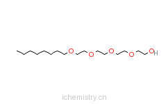CAS:19327-39-0_四聚乙二醇单辛醚的分子结构