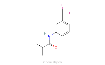 CAS:1939-27-1_3-(异丁酰氨基)-1-三氟甲基苯的分子结构