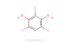 CAS:19403-92-0_2,4,6-三碘间苯二酚的分子结构
