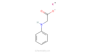 CAS:19525-59-8_苯胺基乙酸钾的分子结构