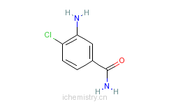 CAS:19694-86-1_3-氨基-4-氯苯甲酰胺的分子结构