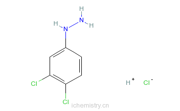 CAS:19763-90-7_3,4-二氯苯肼盐酸盐的分子结构