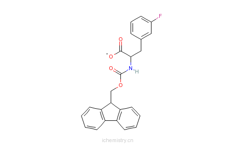 CAS:198545-72-1_FMOC-D-3-氟苯丙氨酸的分子结构