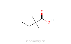 CAS:19889-37-3_2-乙基-2-甲基丁酸的分子结构