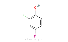 CAS:1996-41-4_2-氯-4-氟苯酚的分子结构