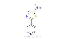 CAS:2002-04-2_2-氨基-5-(4-吡啶基)-1,3,4-噻重氮的分子结构