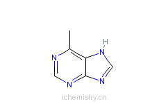 CAS:2004-03-7_6-甲基嘌呤的分子结构