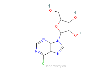 CAS:2004-06-0_6-氯嘌呤核苷的分子结构