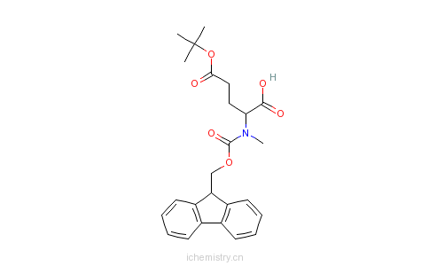 CAS:200616-40-6_Fmoc-N-甲基-L-谷氨酸5-叔丁酯的分子结构