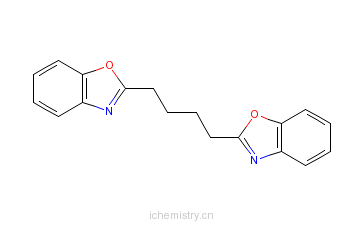 CAS:2008-10-8_2,2'-(1,4-丁基)双-1,3-苯并恶唑的分子结构