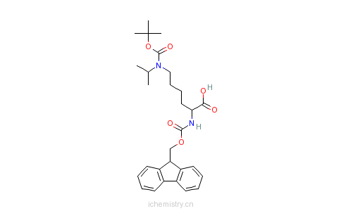 CAS:201003-48-7_Fmoc-Lys(Boc)(isopropyl)-OHķӽṹ