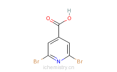 CAS:2016-99-1_2,6-二溴吡啶-4-羧酸的分子结构
