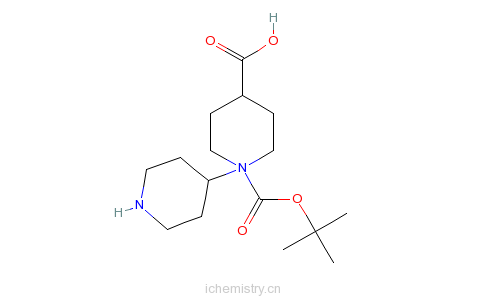 CAS:201810-59-5_1-(1-(TERT-BUTOXYCARBONYL)PIPERIDIN-4-YL)PIPERIDINE-4-CARBOXYLIC ACIDķӽṹ