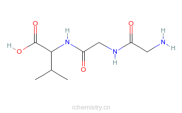 CAS:20274-89-9_甘氨酰-甘氨酰-L-缬氨酸的分子结构