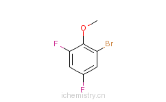 CAS:202865-59-6_2-溴-4,6-二氟苯甲醚的分子结构