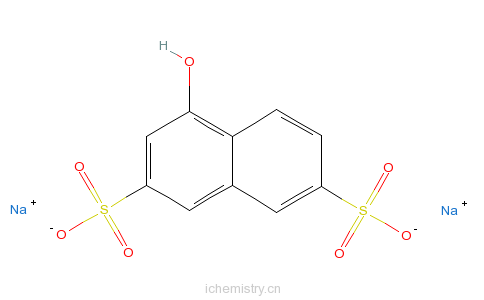 CAS:20349-39-7_1-萘酚-3,6-二磺酸钠的分子结构