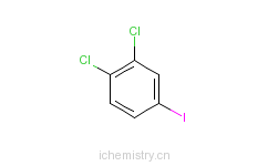 CAS:20555-91-3_3,4-二氯碘苯的分子结构