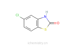 CAS:20600-44-6_5-氯-2-苯骈噻唑酮的分子结构
