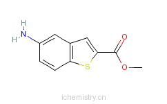 CAS:20699-85-8_5-氨基苯并噻吩-2-羧酸甲酯的分子结构