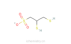 CAS:207233-91-8_2,3-二巯基丙磺酸钠(一水)的分子结构