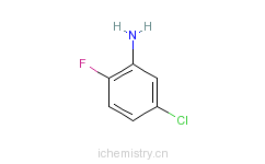 CAS:2106-05-0_5-氯-2-氟苯胺的分子结构