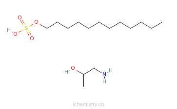 cas:21142-28-9_月桂醇硫酸酯 mipa 盐的分子结构