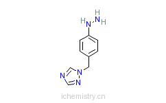 CAS:212248-62-9_1-(4-肼基苯基)甲基-1,2,4-三氮唑的分子结构