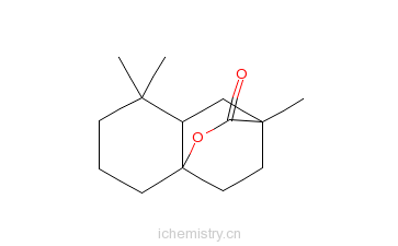 CAS:21280-29-5_六氢-3,5,5-三甲基-3,8A-亚乙基-8AH-1-苯并吡喃-2-酮的分子结构
