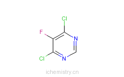 CAS:213265-83-9_4,6-二氯-5-氟嘧啶的分子结构