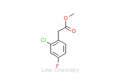 CAS:214262-88-1_Methyl 2-chloro-4-fluorophenylacetateķӽṹ