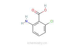 CAS:2148-56-3_2-氨基-6-氯苯甲酸的分子结构