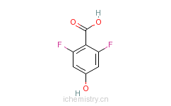 CAS:214917-68-7_2,6-二氟-4-羟基苯甲酸的分子结构