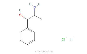 CAS:2153-98-2_盐酸去甲伪麻黄碱的分子结构