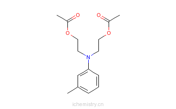 CAS:21615-36-1_N,N-二乙酰氧乙基间甲苯胺的分子结构