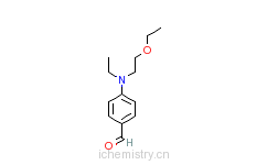 CAS:21635-78-9_N-乙基-N-乙氧基乙基-4-氨基苯甲醛的分子结构