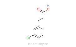 CAS:21640-48-2_3-(3-氯苯基)丙酸的分子结构