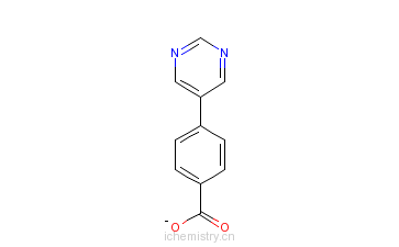 CAS:216959-91-0_4-(嘧啶-5-基)苯甲酸的分子结构