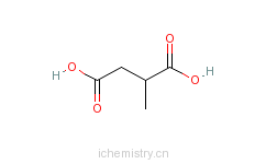 CAS:2174-58-5_(S)-(-)-甲基丁二酸的分子结构