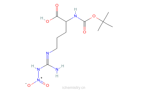 CAS:2188-18-3_N-Boc-N'-硝基-L-精氨酸的分子结构