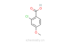 CAS:21971-21-1_2-氯-4-甲氧基苯甲酸的分子结构