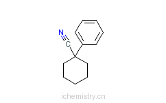 CAS:2201-23-2_1-苯基-1-环己基甲腈的分子结构