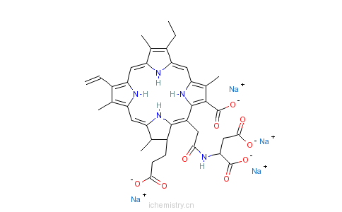 CAS:220201-34-3_他拉泊芬钠的分子结构