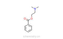 CAS:2208-05-1_苯甲酸二甲基氨基乙酯的分子结构