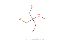 CAS:22094-18-4_1,3-二溴-2,2-二甲氧基丙烷的分子结构