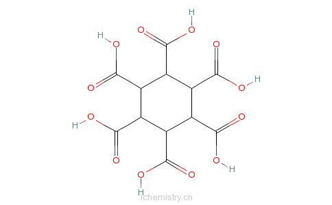 CAS:2216-84-4_1,2,3,4,5,6-环己烷六羧酸的分子结构