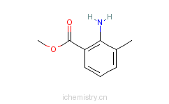 CAS:22223-49-0_2-氨基-3-甲基苯甲酸甲酯的分子结构